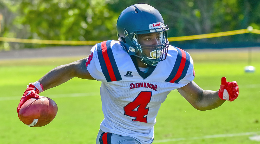 Daquan Pridget returns an interception against Methodist. 