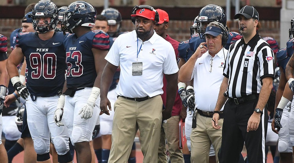 Malik Hall on the Penn sidelines